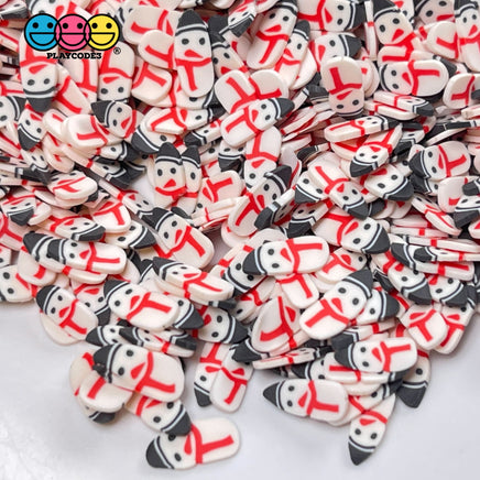 Snowman With Hat Scarf Fimo Christmas Holiday Fake Sprinkles Funfetti Decoden 20 Grams Sprinkle