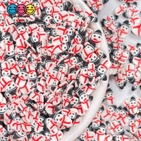 Snowman With Hat Scarf Fimo Christmas Holiday Fake Sprinkles Funfetti Decoden Sprinkle