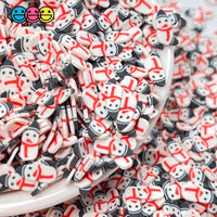 Snowman With Hat Scarf Fimo Christmas Holiday Fake Sprinkles Funfetti Decoden Sprinkle