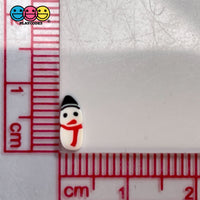 Snowman With Hat Scarf Fimo Christmas Holiday Fake Sprinkles Funfetti Decoden Sprinkle