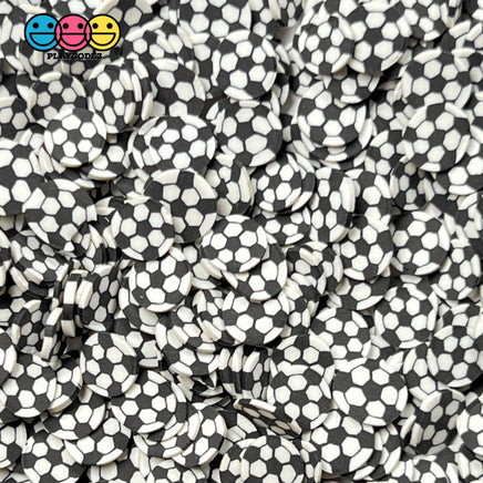Soccer Ball Theme Fimo Slices Football Sport Fake Sprinkles Decoden Jimmies 20 Grams Sprinkle