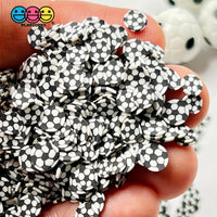 Soccer Ball Theme Fimo Slices Football Sport Fake Sprinkles Decoden Jimmies Sprinkle