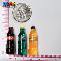 Soda Bottle Charms Fake Food Realistic Bottles Miniatures 3 Types 10Pcs Charm