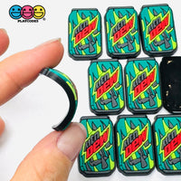 Shoe Charms WITHOUT Buckle Botton Bendable Soda Can Mountain Fake Food Flatback Cabochons Slime Supply Fake Backe