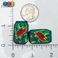 Shoe Charms WITHOUT Buckle Botton Bendable Soda Can Mountain Fake Food Flatback Cabochons Slime Supply Fake Backe