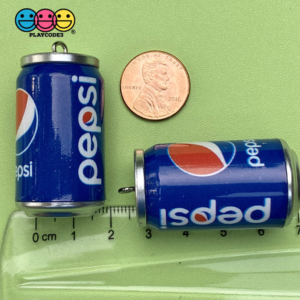Cans Of Soda 3D Charms With Hooks Coke Pepsi Sprite And Orange Fanta 5 Pcs Charm