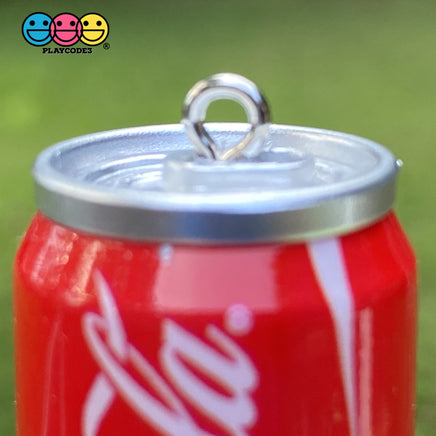 Cans Of Soda 3D Charms With Hooks Coke Pepsi Sprite And Orange Fanta 5 Pcs Charm