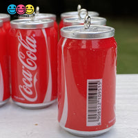 Cans Of Soda 3D Charms With Hooks Coke Pepsi Sprite And Orange Fanta 5 Pcs Charm