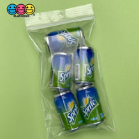 Cans Of Soda 3D Charms With Hooks Coke Pepsi Sprite And Orange Fanta 5 Pcs Charm
