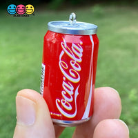 Cans Of Soda 3D Charms With Hooks Coke Pepsi Sprite And Orange Fanta 5 Pcs Charm