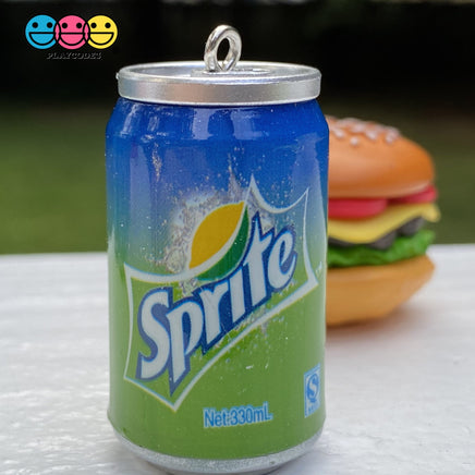 Cans Of Soda 3D Charms With Hooks Coke Pepsi Sprite And Orange Fanta 5 Pcs Charm