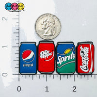 Soda Cans Fake Food Shoe Charms WITHOUT Buckle Botton Bendable Flatback Cabochons Slime Supply Fake Decoden 8pcs Charm