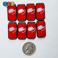 Soda Cans Fake Food Shoe Charms WITHOUT Buckle Botton Bendable Flatback Cabochons Slime Supply Fake Decoden 8pcs Dr