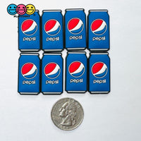 Soda Cans Fake Food Shoe Charms WITHOUT Buckle Botton Bendable Flatback Cabochons Slime Supply Fake Decoden 8pcs pepsi