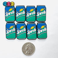 Soda Cans Fake Food Shoe Charms WITHOUT Buckle Botton Bendable Flatback Cabochons Slime Supply Fake Decoden 8pcs sprite