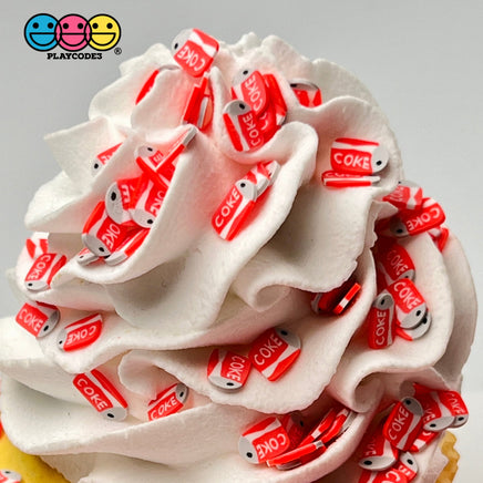 Coke Cans Soda Fimo Slices Fake Clay Sprinkles Decoden Soft Drink Jimmies Funfetti 5Mm Sprinkle