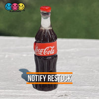 Coca Cola Coke Soda Bottles Fake Food Miniatures 3D Charms Cabochon 10Pcs Charm