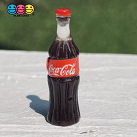 Coca Cola Coke Soda Bottles Fake Food Miniatures 3D Charms Cabochon 10Pcs Charm