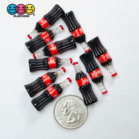 Soft Drink Mini Old Fashion Soda Bottle Fake Food Miniatures 3D Charms Cabochon 10pcs C3 Charm