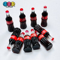 Soft Drink Mini Old Fashion Soda Bottle Fake Food Miniatures 3D Charms Cabochon 10pcs C3 Charm