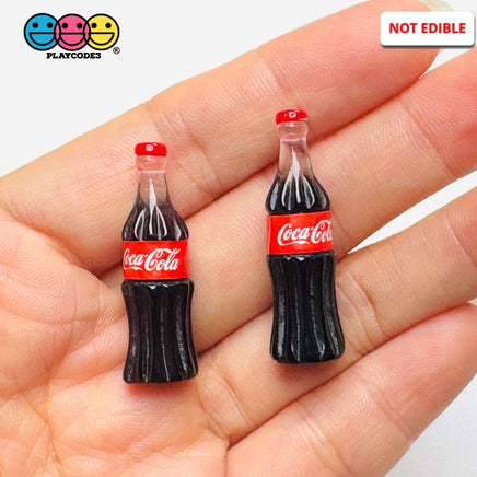 Soft Drink Mini Old Fashion Soda Bottle Fake Food Miniatures 3D Charms Cabochon 10pcs C3 Charm