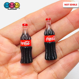 Soft Drink Mini Old Fashion Soda Bottle Fake Food Miniatures 3D Charms Cabochon 10pcs C3 Charm