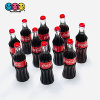 Soft Drink Mini Old Fashion Soda Bottle Fake Food Miniatures 3D Charms Cabochon 10pcs C3 Charm