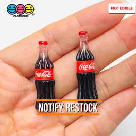 Soft Drink Mini Old Fashion Soda Bottle Fake Food Miniatures 3D Charms Cabochon 10pcs C3 Charm