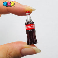 Soft Drink Mini Old Fashion Soda Bottle Fake Food Miniatures 3D Charms Cabochon 10pcs C3 Charm
