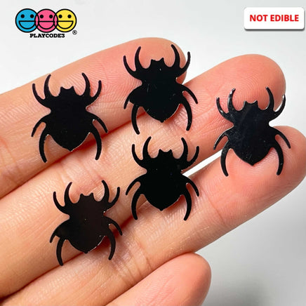 Spider Black Halloween Table Scatter Spiders Confetti Glitter Decorations