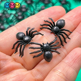Spider Mini Black Spiders Charm Halloween Cabochons 30 Pcs