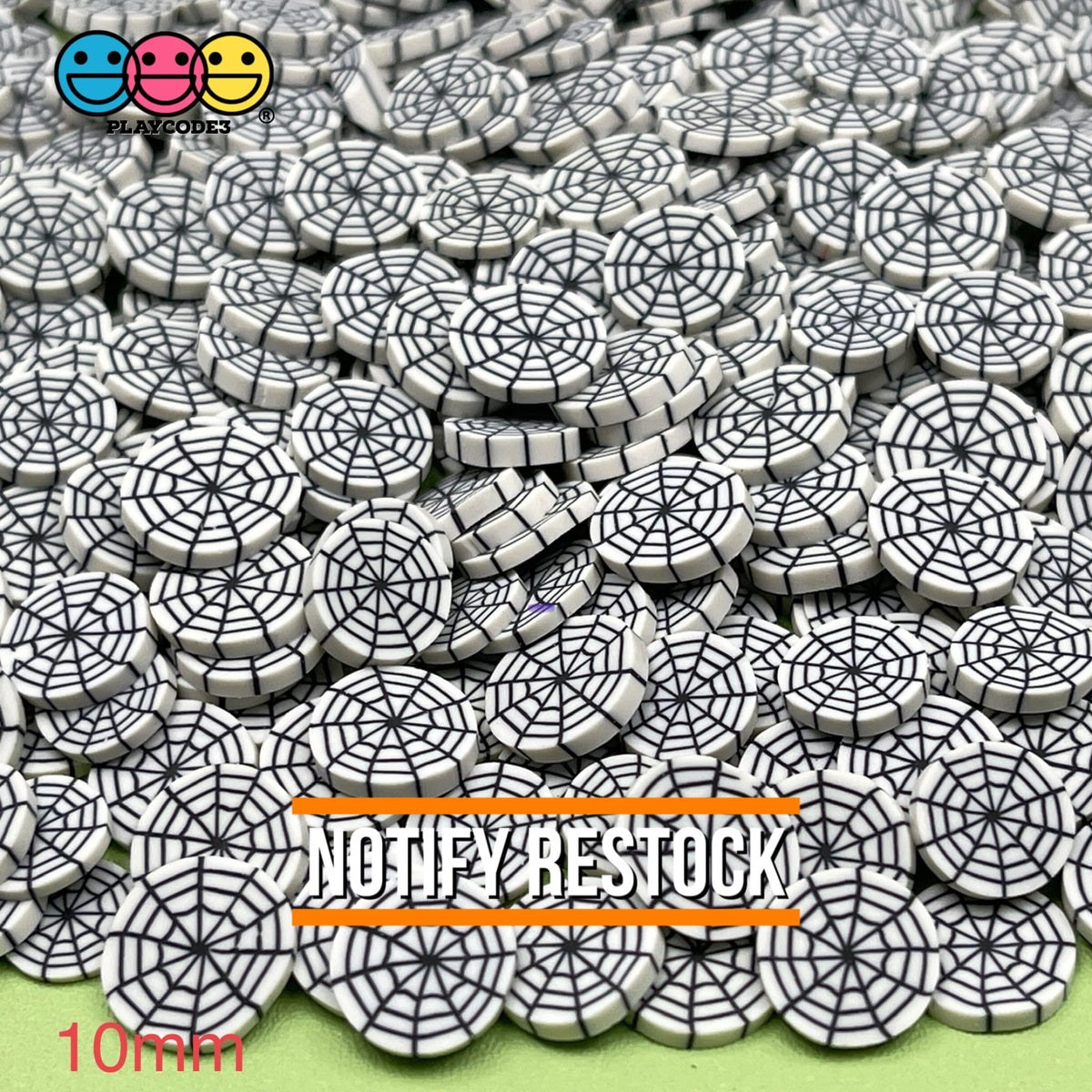 Spider Web Fimo Slices Fake Sprinkles Halloween Webs Spiders Decoden ...