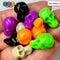 Spooky Mini Skull Heads 5 Colors Charm Plastic Party Favors Halloween Cabochons 10 Pcs Playcode3 Llc