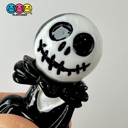 Spooky Skeleton Head Charm Plastic Party Favors Halloween Cabochons 10 Pcs Playcode3 Llc
