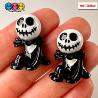 Spooky Skeleton Head Charm Plastic Party Favors Halloween Cabochons 10 Pcs Playcode3 Llc