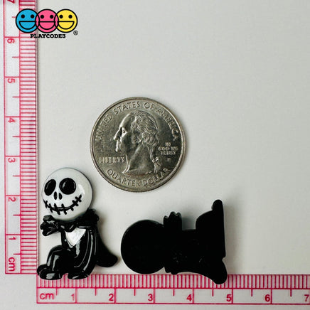 Spooky Skeleton Head Charm Plastic Party Favors Halloween Cabochons 10 Pcs Playcode3 Llc