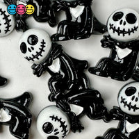 Spooky Skeleton Head Charm Plastic Party Favors Halloween Cabochons 10 Pcs Playcode3 Llc