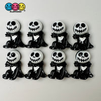 Spooky Skeleton Head Charm Plastic Party Favors Halloween Cabochons 10 Pcs Playcode3 Llc