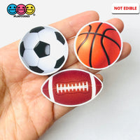 Sports Basket Ball Soccer Football Planner Decoden Planars Cabochons Party Favor 10 Pcs Playcode3