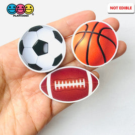 Sports Basket Ball Soccer Football Planner Decoden Planars Cabochons Party Favor 10 Pcs Playcode3