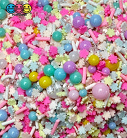 Spring Flower Beads Rhinestone Sparkle Shinning Bling Fake Clay Sprinkles Decoden Fimo Jimmies