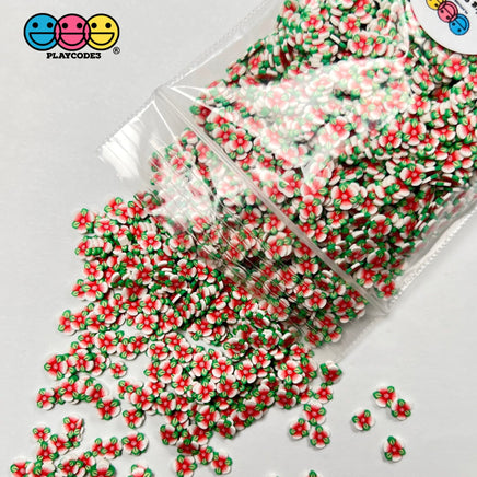 Spring Flower Fake Clay Sprinkles Fimo Flowers Decoden Jimmies Funfetti Sprinkle