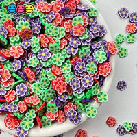 Spring Flower Mix Red Green Purple Harvest Fimo Fake Sprinkles Confetti Funfetti Sprinkle