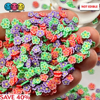 Spring Flower Mix Red Green Purple Harvest Fimo Fake Sprinkles Confetti Funfetti Sprinkle