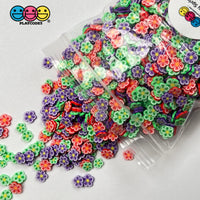 Spring Flower Mix Red Green Purple Harvest Fimo Fake Sprinkles Confetti Funfetti Sprinkle