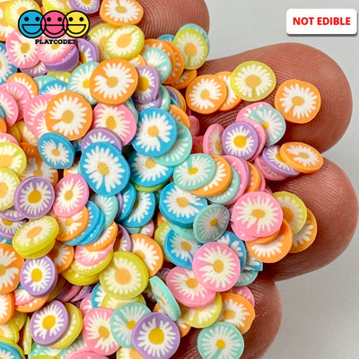 Spring Summer Flower Multi Color Mixes Easter Garden Fake Clay Sprinkles Decoden Fimo Jimmies 10