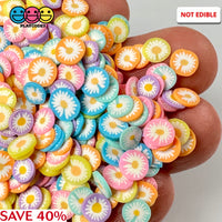 Spring Summer Flower Multi Color Mixes Easter Garden Fake Clay Sprinkles Decoden Fimo Jimmies 10