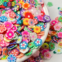 Spring Wildflowers Mix Multi Color Fimo Slices Fake Clay Sprinkles Flower Decoden Jimmies Funfetti