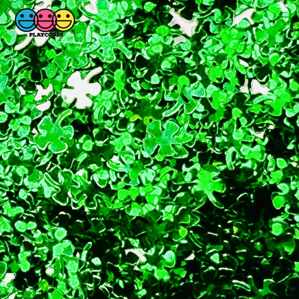 St. Patricks Day Clovers Shamrock Plastic Glitters Decoden Sprinkle
