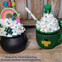 St. Patricks Day Clovers Shamrock Plastic Glitters Decoden Sprinkle